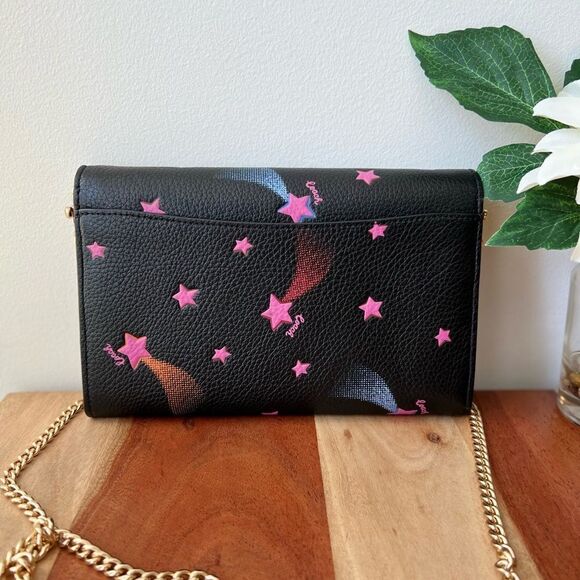 NWT Coach Tammie Clutch Crossbody With Disco Star Print - Picture 4 of 7